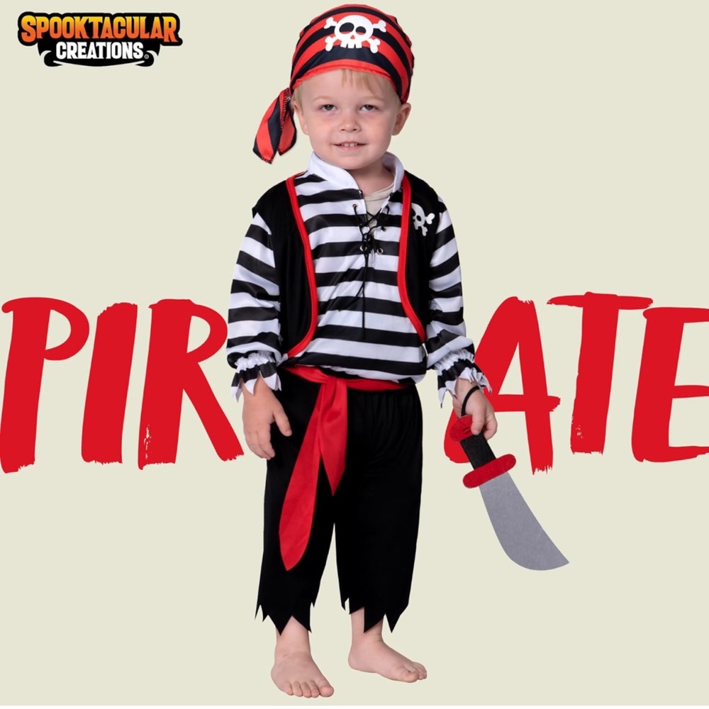 Spooktakular Creations | Baby Pirate Costume | 18-24 mo